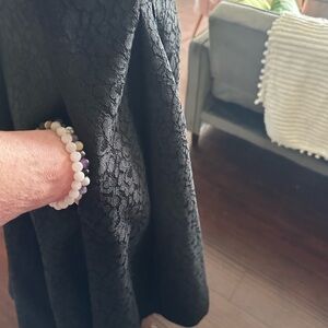 Elegant Black Textured Skirt